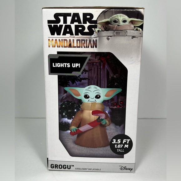 Star Wars Mandalorian The Child Baby Yoda Christmas 3.5 ft Inflatable Disney - Picture 6 of 8